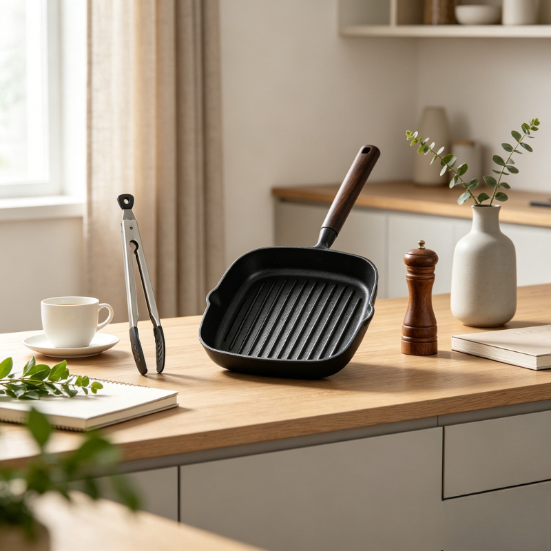 Cast Iron Skillet - Nordic Cast Iron Skillet Non-Coated Steak