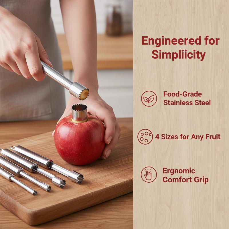 4pcs Fruit Core Remover Cutter - огляд і ціна Kitchen Home Gadgets