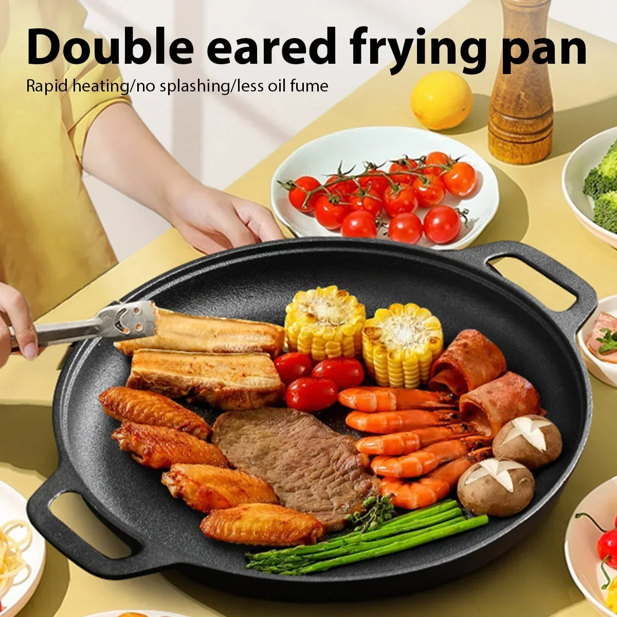 8.7/9.8/11/11.8inch Cast Iron  - огляд і ціна Cast Iron Skillet