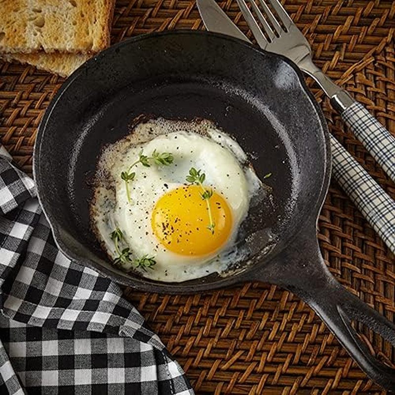 6 Inch Cast Iron Skillet, Fryi - огляд і ціна Cast Iron Skillet