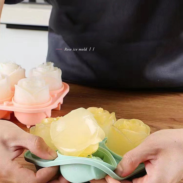3D Rose Ice Molds 4 Holes Ice  - огляд і ціна Kitchen Gadgets Oxo