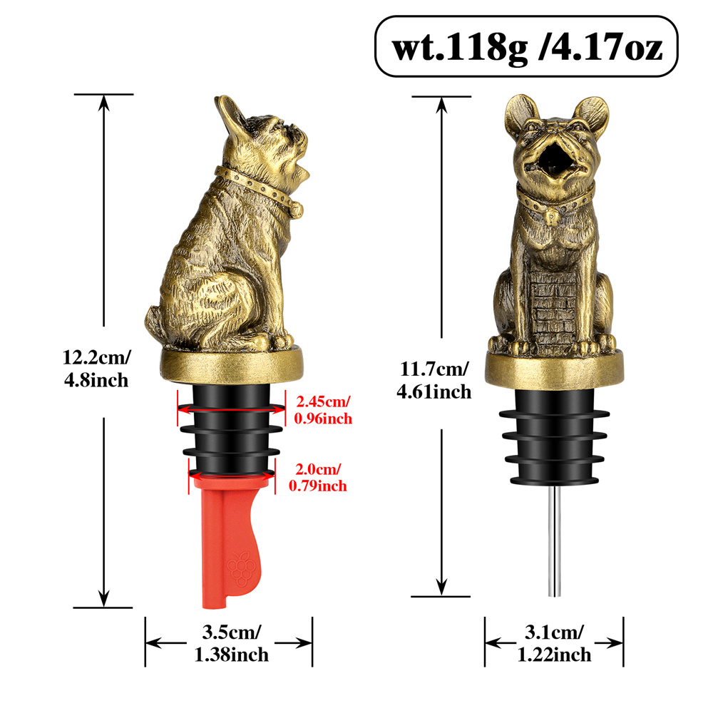 Cute French Bulldog Wine Pouer - огляд і ціна Kitchen Gadgets Worth Buying
