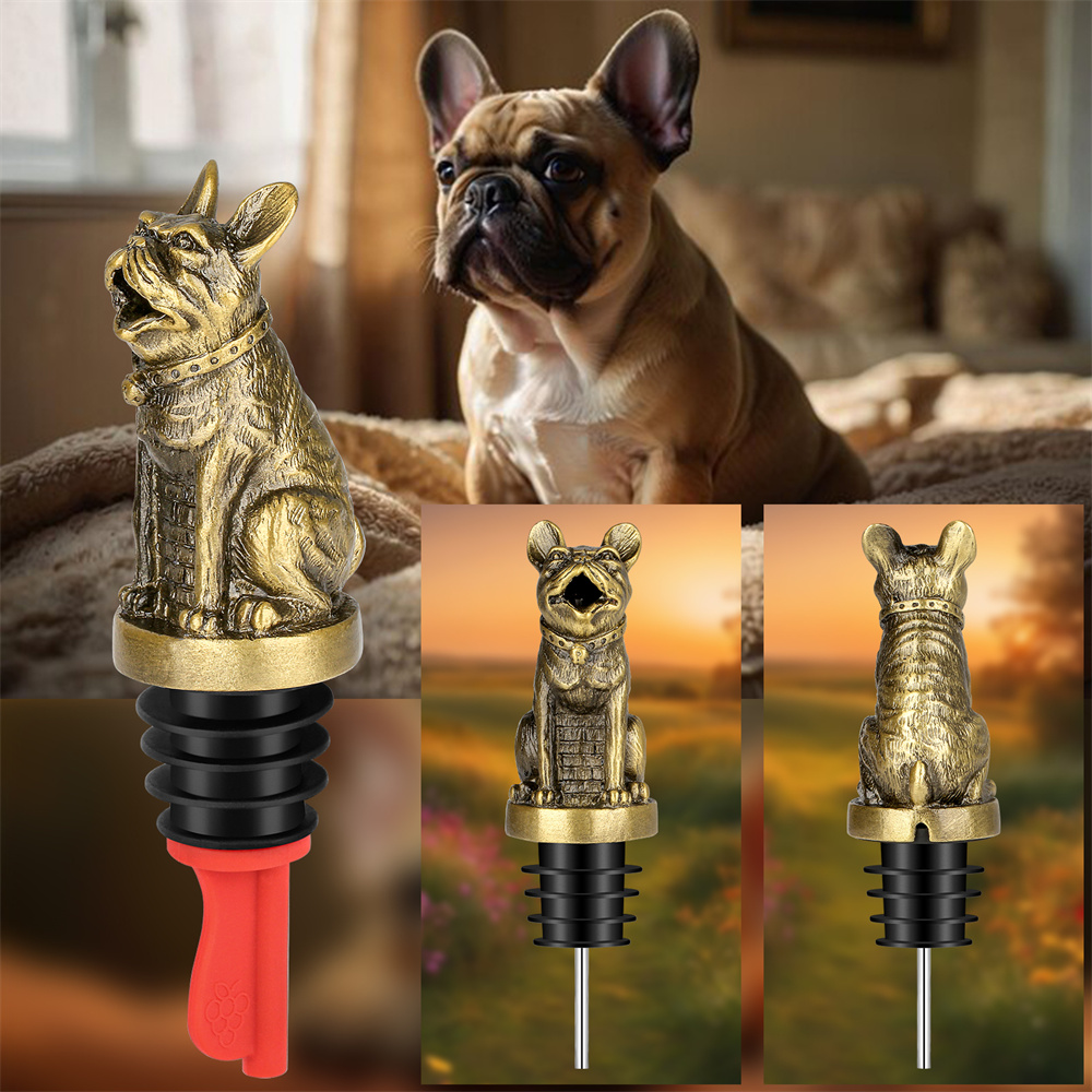 Cute French Bulldog Wine Pouer - огляд і ціна Kitchen Gadgets Worth Buying