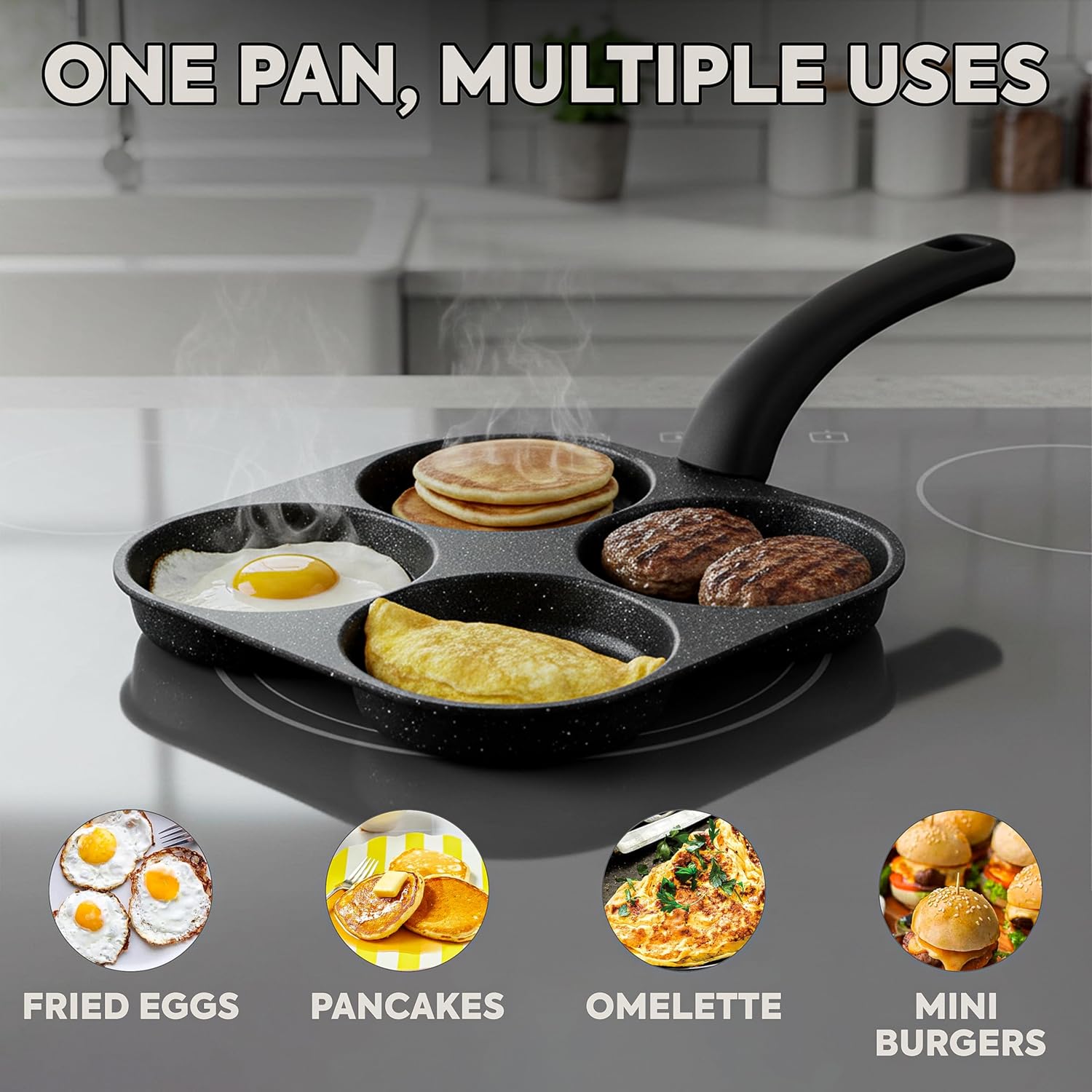 Egg Frying Pan Nonstick Pancak - огляд і ціна Cast Iron Skillet